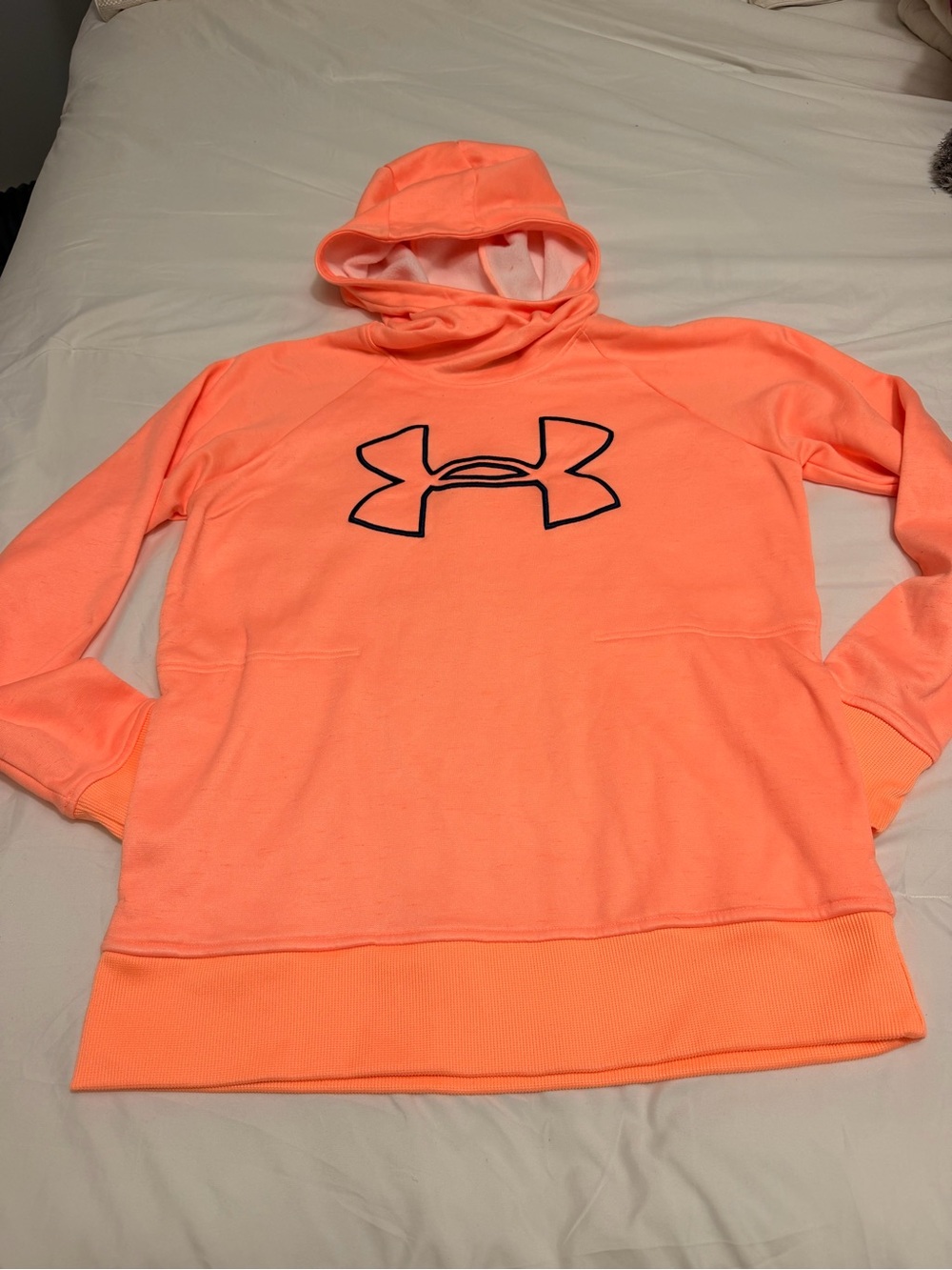 Under Armour Women's Neon Coral Pullover Hoodie size M/D